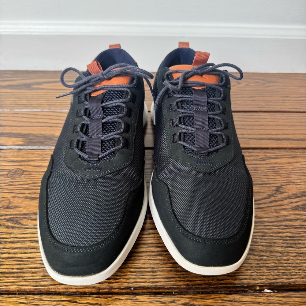 Wolf & Shepard Men's Navy Blue Crossover Victory Trainer Sneakers. - Picture 3 of 9
